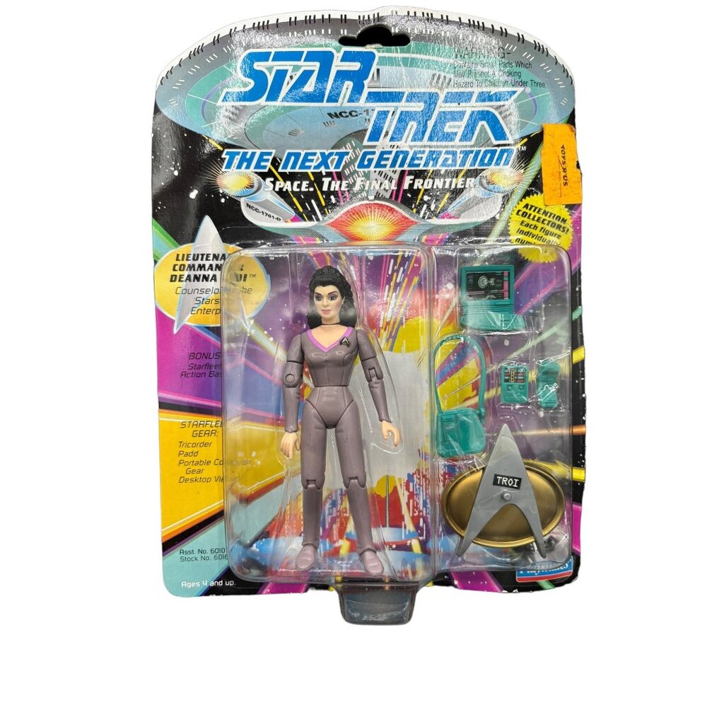 Vintage Star Trek Commander Deanna Troi Playmates 1992 Action Figure 5"